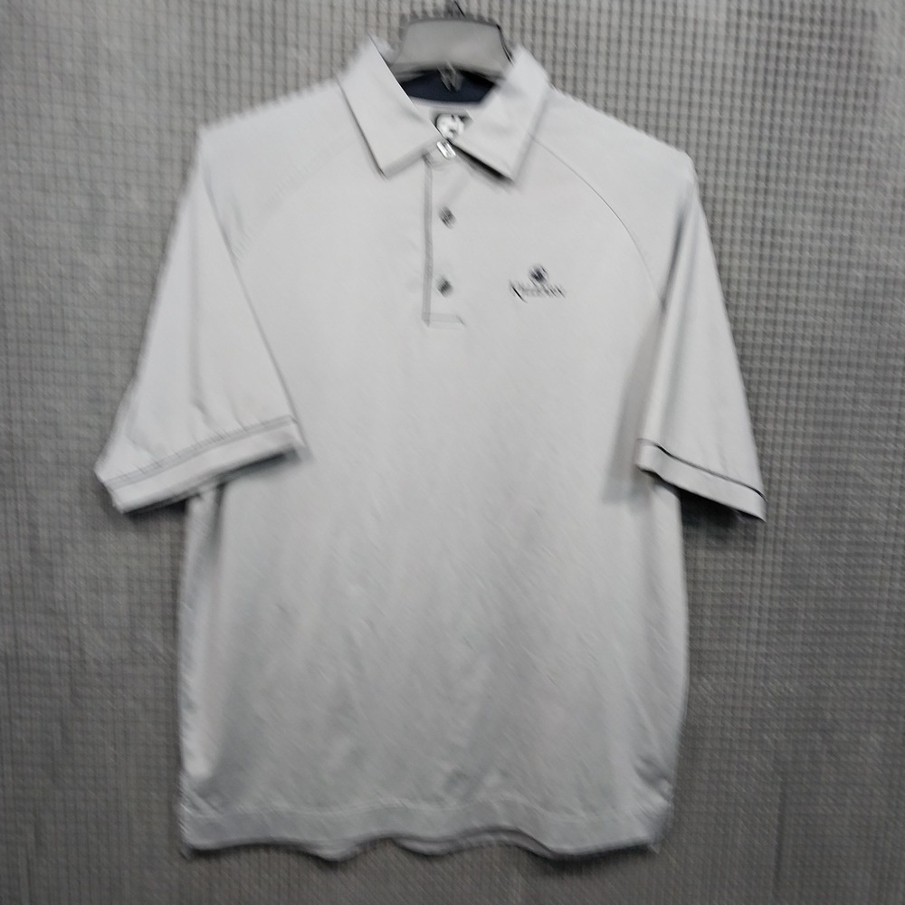 FootJoy‎ Mens Polo Shirt Killearn Golf Performance Short Sleeve Large Gray